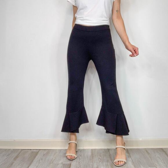 KOBI HALPERIN Alba Pant flared cropped leg black boho 70s disco 2993 - Picture 11 of 11